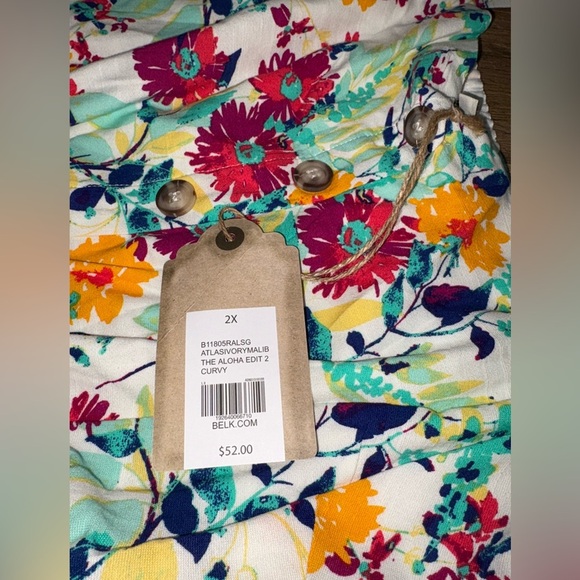 🌸 True Craft Floral Button-Front Sundress – Size 2X | NWT - Picture 9 of 10